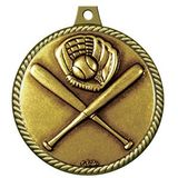 Custom Stock Medal w/ Rope Edge (Baseball General) 2 1/4