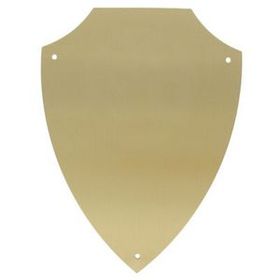 Blank Satin Brass Shield Plate (5 1/4"X6 5/8")