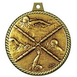 Custom Stock Medal w/ Rope Edge (Swimming Female) 2 1/4