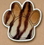 Custom Paw Shaped Magnet - 1.7"x1.75" (3 Sq. In.), Price/piece
