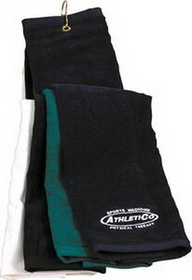 Custom 16"X25" Turkish Trifold Golf Towel (Dark)