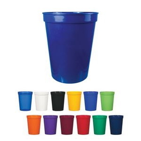 Custom 16oz. Plastic Stadium Cup, 3 1/8" D x 4 4/5" H