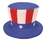 Custom Uncle Sam Hat Stress Reliever, Price/piece
