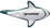 Custom Great White Shark Squeezies Stress Reliever, Price/piece
