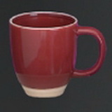 Custom 2 Tone Mug with C Handle (Red/White)