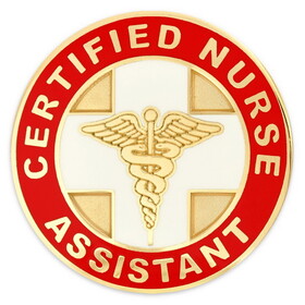 Blank Certified Nurse Assistant Pin, 1" W