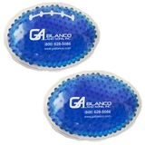 Custom Blue Football Hot/ Cold Pack with Gel Beads, 4 1/2