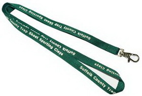 Custom Forest Green Polyester Lanyards 1/2" (12 Mm) Wide