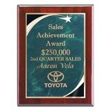 Custom Wall Plaque w/ Green Star Achievement Plates (7