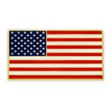 Blank American Flag Pin with Magnetic Back