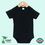 Custom Poly Cotton Blend Infant Short Sleeve Onesie (Black), Price/piece
