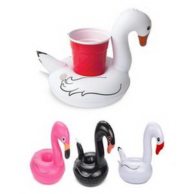 Custom Inflatable Swan Flamingo Cup Holder, 14 1/2" L x 9" W x 8" H