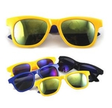 Custom Colorful Fashionable Sunglasses w/Mirrored Lens, 5 1/2