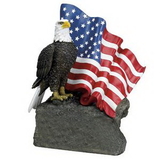 Blank Hand Painted Eagle & Flag Trophy (7 1/2