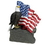 Blank Hand Painted Eagle & Flag Trophy (7 1/2")(Without Base), Price/piece