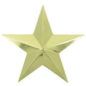 Blank 3D Gold Star Plaque Mount (3 1/4")