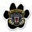 Custom Full Color Paw Shaped Car Magnet, 5.75" W x 6" H x .034 Thick, Price/piece
