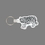 Custom Key Ring & Punch Tag - Tiger Tag W/ Tab, Price/piece