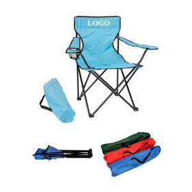 Custom Beach Folding Chair w/Carrying Bag, 19 11/16" L x 19 11/16" W x 31 1/2" H