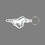 Custom Key Ring & Punch Tag W/ Tab - Galloping Horse, Price/piece