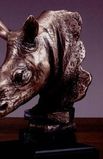 Custom Rhinoceros Head Trophy