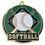Custom 2" High Tech Medallion Softball In Gold, Price/piece