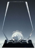 Custom 127-2509GL  - Earth Protection Award-Optic Crystal