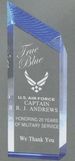 Blank Glacier Tower Series Award w/ Blue Tinting (3 1/2