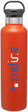 Custom 25 Oz. Orange H2go Ascent Copper Vacuum Insulated Thermal Bottle, 11.25