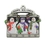 Custom 3D Gallery Print Collection Mini Ornament (Snowmen), 1.875" Diameter, Price/piece