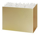 Custom Metallic Gold Large Basket Box, 10 1/4