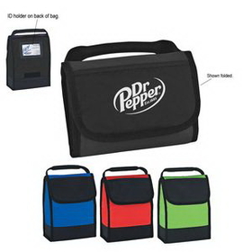 Custom Folding Identification Lunch Bag, 7 1/2" W x 10" H x 3 1/4" D