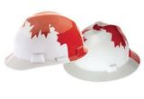 Custom MSA Freedom Full Brim Hard Hat - Canadian Maple Leaf Design