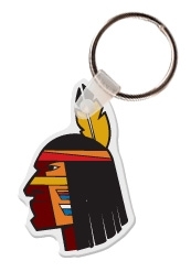 Custom Indian Mascot Key Tag