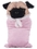 Custom Soft Plush Pug in Baby Sleeping bag 8", Price/piece