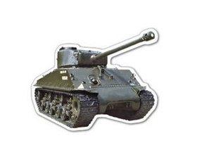 Custom Military Tank Magnet (7.1-9 Sq. In. & 30mm Thick)