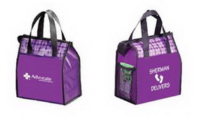 Custom Laminated Lunch Bag, 9 1/4" W x 10 1/2" H x 5" D