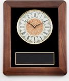 Blank Walnut Plaque w/ Vintage Series Quartz Clock (14
