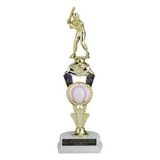 Custom Baseball Spinner Trophy w/Figure (12 1/2