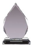 Blank Optical Crystal Teardrop Award w/ Diamond Edge Facets (4