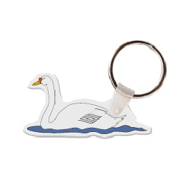 Custom Swan Animal Key Tag