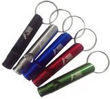 Custom Emergency Survival Aluminum Whistle Keyring, 1.8