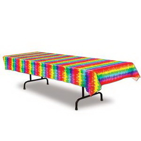 Custom Tie-Dyed Table Cover, 54" W x 108" L