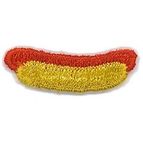 Custom Food Embroidered Applique - Hot Dog