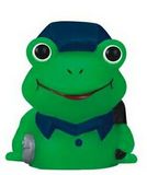 Blank Mini Rubber Police Frog Toy
