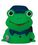 Blank Mini Rubber Police Frog Toy