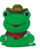 Custom Mini Rubber Cowboy Frog Toy