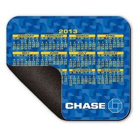 8" X 9.5" Hard Top Custom Calendar Rectangle Mouse Pad 1/8" Rubber Base