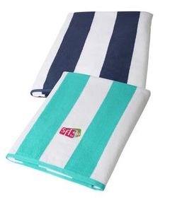 Blank 40" x 70", 26.5 lb, Superior Heavyweight Striped Cabana Beach Towel