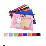 Custom Zipper Closure A4 Size Document Folder File Bag Organizer, 9 1/4